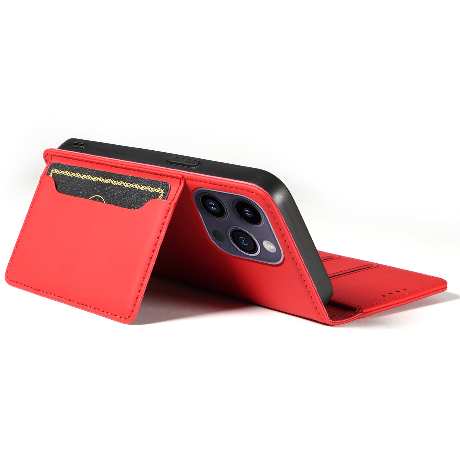 Magnetic Phone Case For iPhone 14 Pro Max Stand Wallet Skin-friendly Anti-fall PU Leather Cell Phone Cover Magnetic Phone Case For iPhone 14 Pro Max Stand Wallet Skin-friendly Anti-fall PU Leather Cell Phone Cover